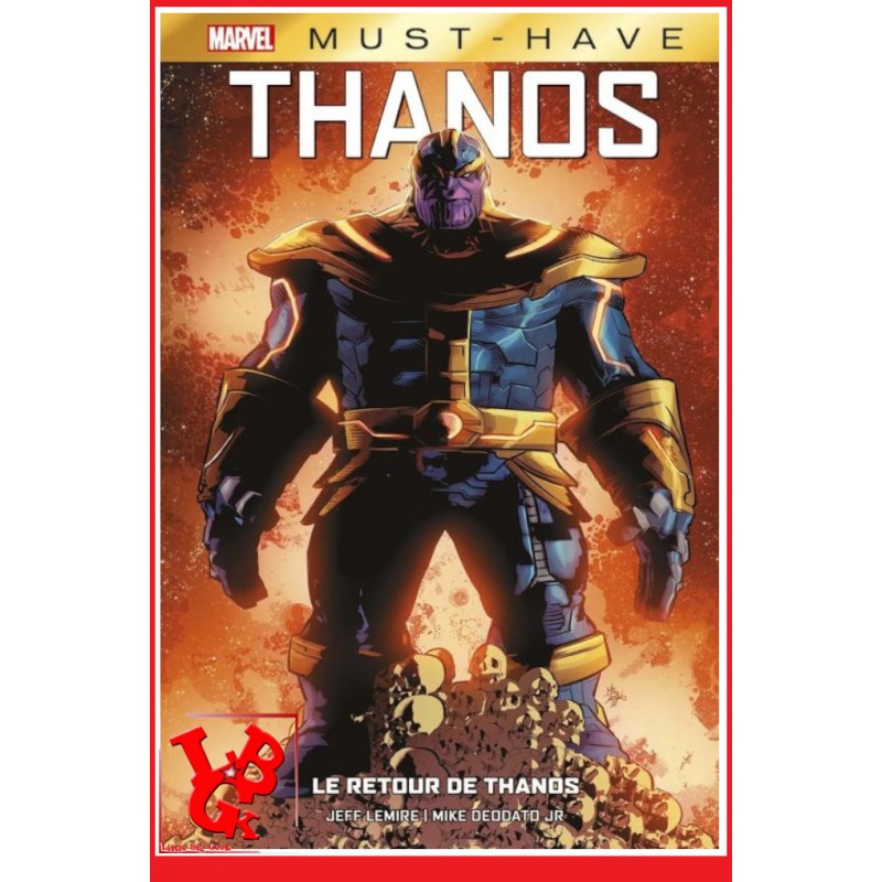 THANOS Marvel Must Have (Aout 2022) Le retour de Thanos par Panini Comics libigeek 9791039110310