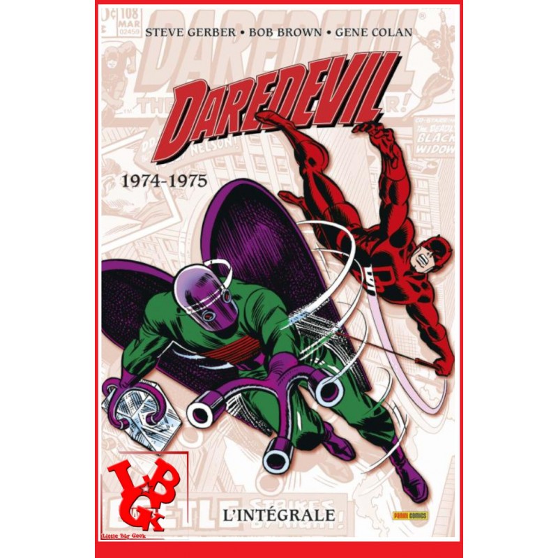 DAREDEVIL L'integrale 10 (Janvier 2023) Vol. 10 - 1974 / 75 par Panini Comics little big geek 9791039112420 - LiBiGeek