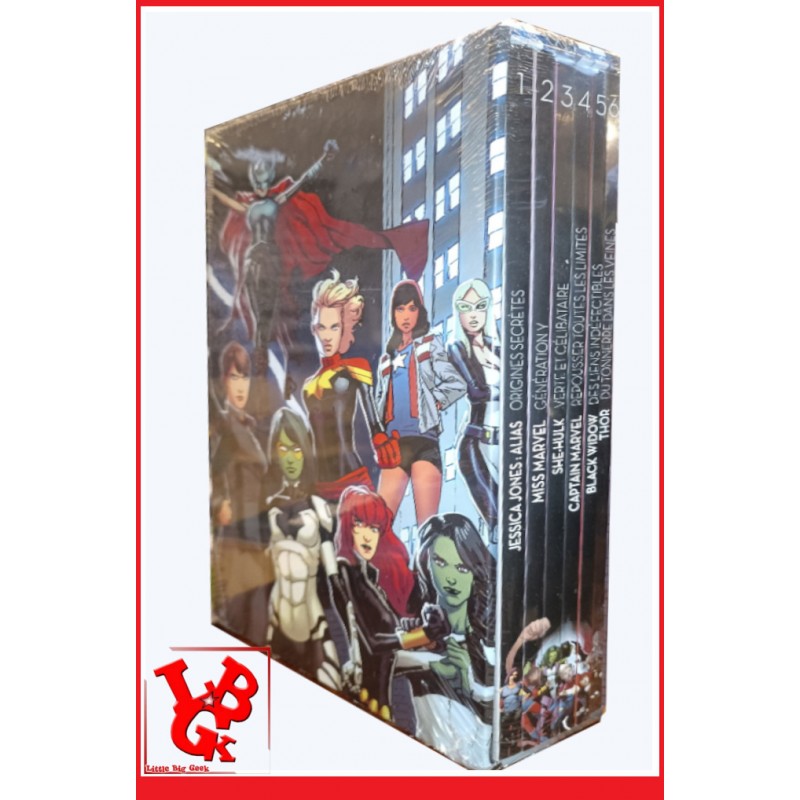MARVEL SUPER HEROINES Coffret collector 1 à 6 (Mars  2023) par Panini Comics little big geek 9791039117111 - LiBiGeek