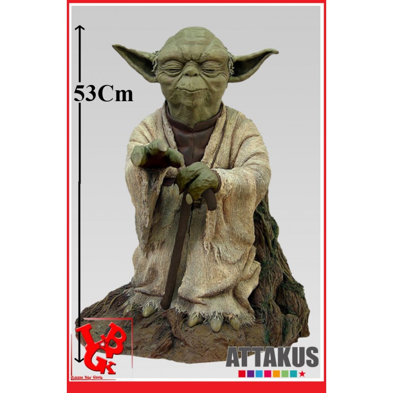 YODA using the force STAR WARS statue 1/1 53Cm par Attakus little big geek 3700472002836 - LiBiGeek