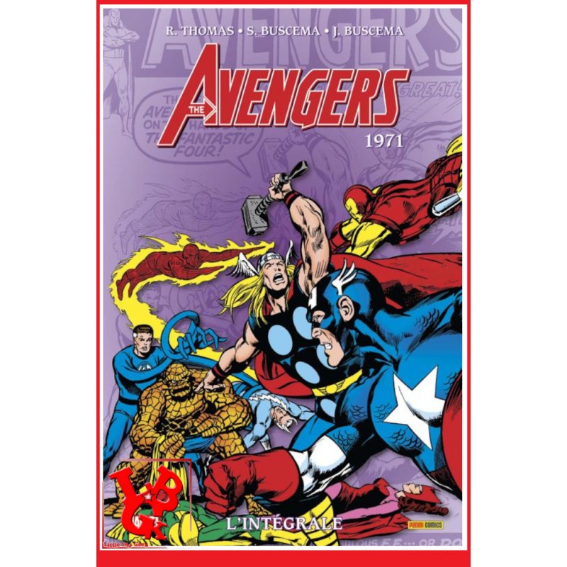 AVENGERS Integrale 9 Nvelle Ed. (Septembre 2023) Vol. 09 / 1971 par Panini Comics little big geek 9791039119306 - LiBiGeek