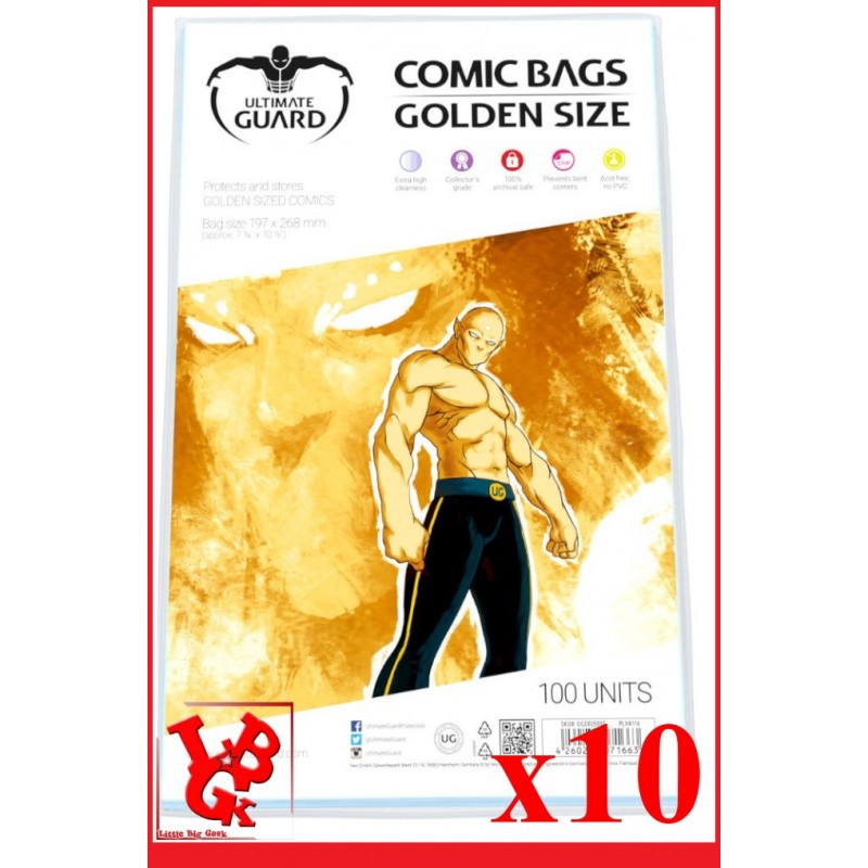 Protection Comics : Lot de 10 protections pour comics format GOLDEN Size libigeek 4260250071663