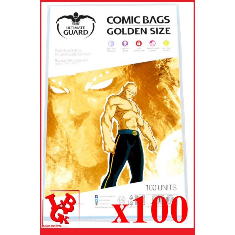 Protection Comics : Lot de 100 protections pour comics format GOLDEN Size libigeek 4260250071663