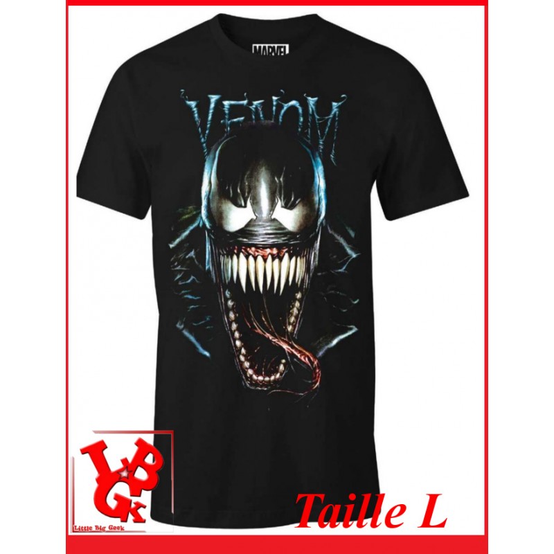 DARK VENOM "L" - T-Shirt Marvel taille Large par Cotton Division Tshirt libigeek 3664794047244