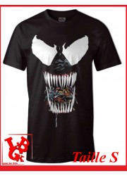 VENOM BLACK "S" - T-Shirt Marvel taille Small par Cotton Division Tshirt libigeek 3664794047626