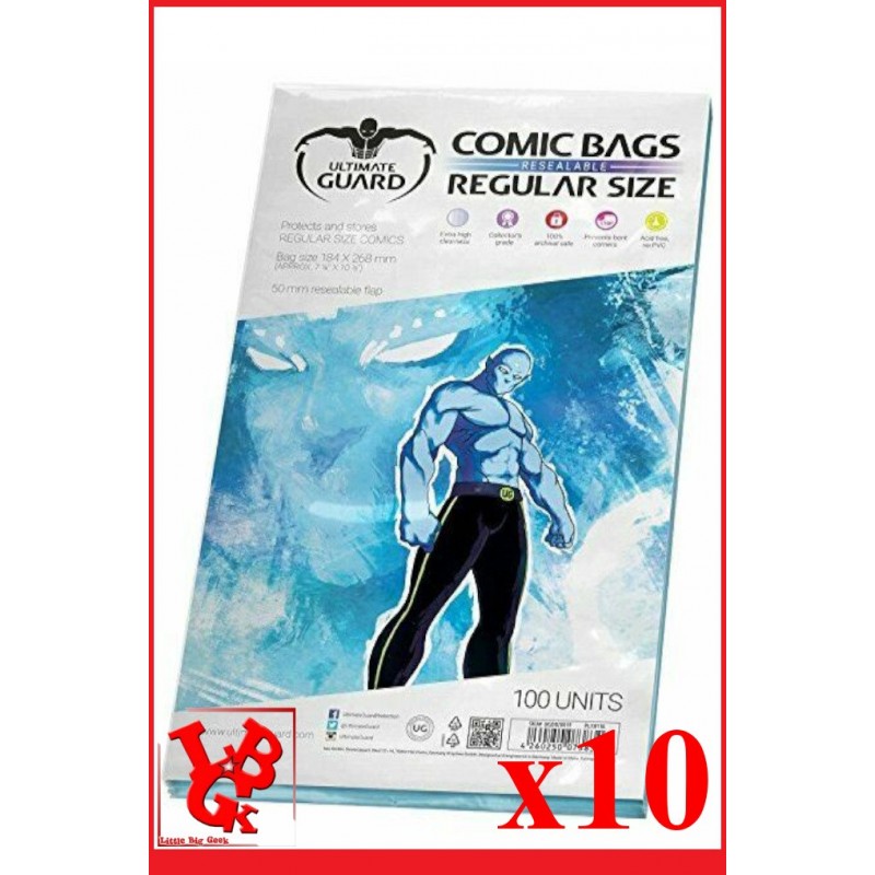 Protection Comics : Lot de 10 protections pour comics format REGULAR Size REFERMABLE libigeek 4260250073834