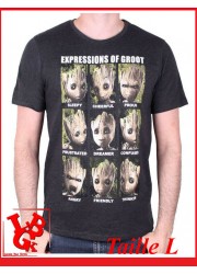 GROOT Expressions "L" - T-Shirt Marvel taille Large par Cotton Division Tshirt libigeek 3664794041426