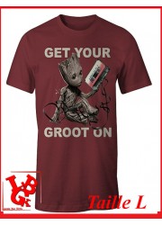 GET YOUR GROOT ON "L" - T-Shirt Marvel taille Large par Cotton Division Tshirt libigeek 3700334756068