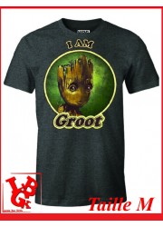 I AM GROOT "M" - T-Shirt Marvel taille Medium par Cotton Division Tshirt libigeek 3664794067907