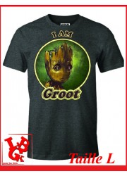 I AM GROOT "L" - T-Shirt Marvel taille Large par Cotton Division Tshirt libigeek 3664794067914