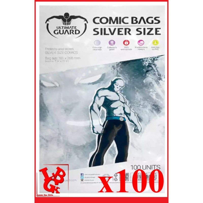 Protection Comics : Lot de 100 protections pour comics format SILVER Size libigeek 4260250071656