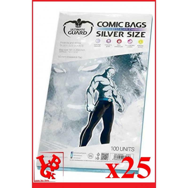 Protection Comics : Lot de 25 protections pour comics format SILVER Size REFERMABLE libigeek 4260250071618