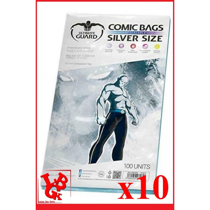 Protection Comics : Lot de 10 protections pour comics format SILVER Size REFERMABLE libigeek 4260250071618