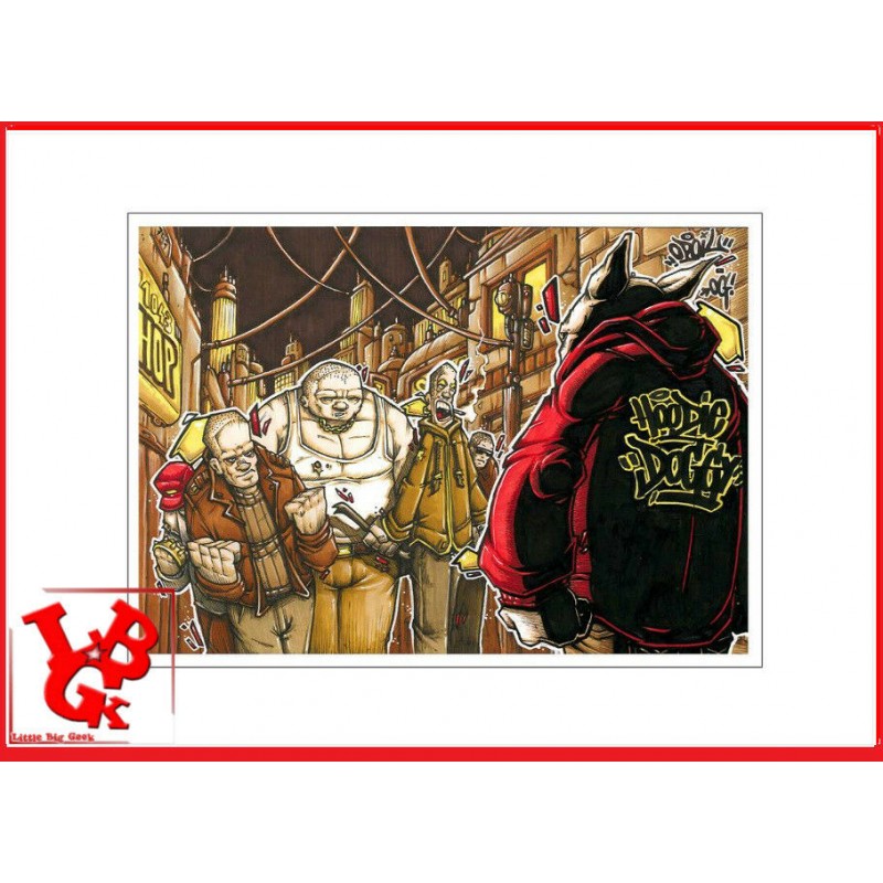 HOODIE DOGGY 5 Print 42x 30 cm OPOIL Print Signé Numéroté signed libigeek 9782809487329