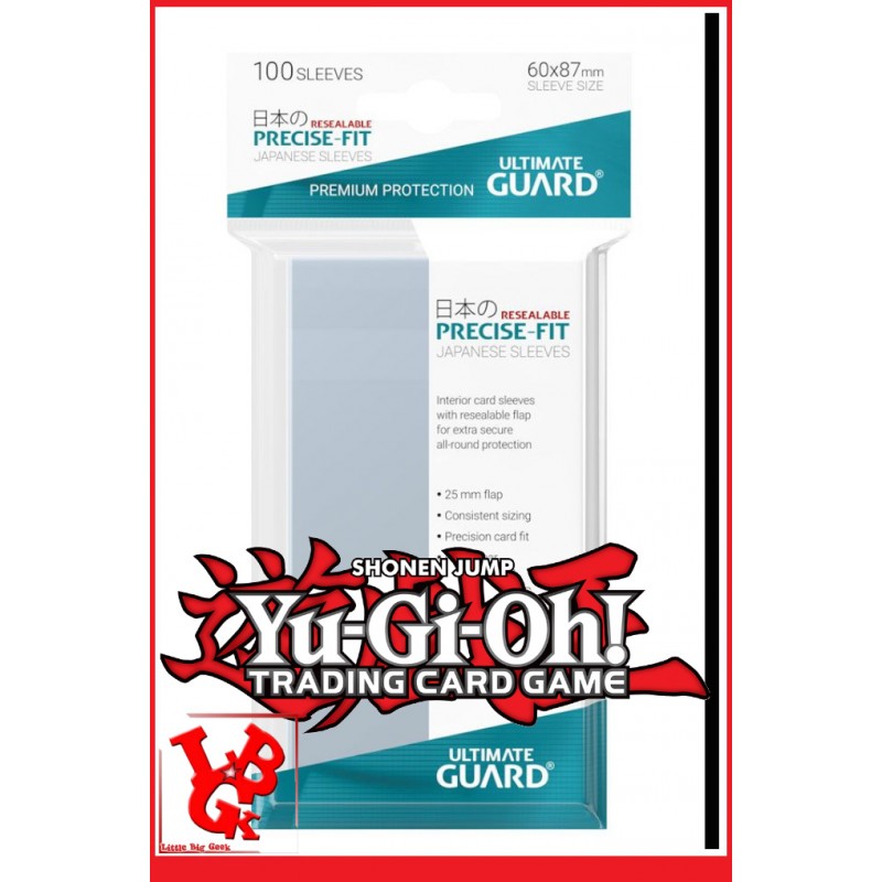 Pochettes Protection Cartes REFERMABLES: Lot de 100 format Japonais 62x89 Precise-Fit (Yu-Gi-Oh!, ...) libigeek 4260250075760