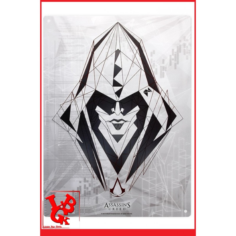 ASSASSIN'S CREED - Plaque métal "Assassin" (28x38) par Abystyle little big geek 3700789217404 - LiBiGeek